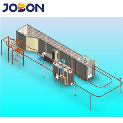 Semi-automatisk pulverlakeringslinje til metaloverfladebehandling